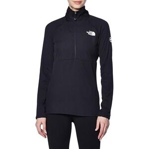 The North Face Womens Sz S Summit Series FUTUREFLEECE 1/2 Zip Pullover Black NEW
